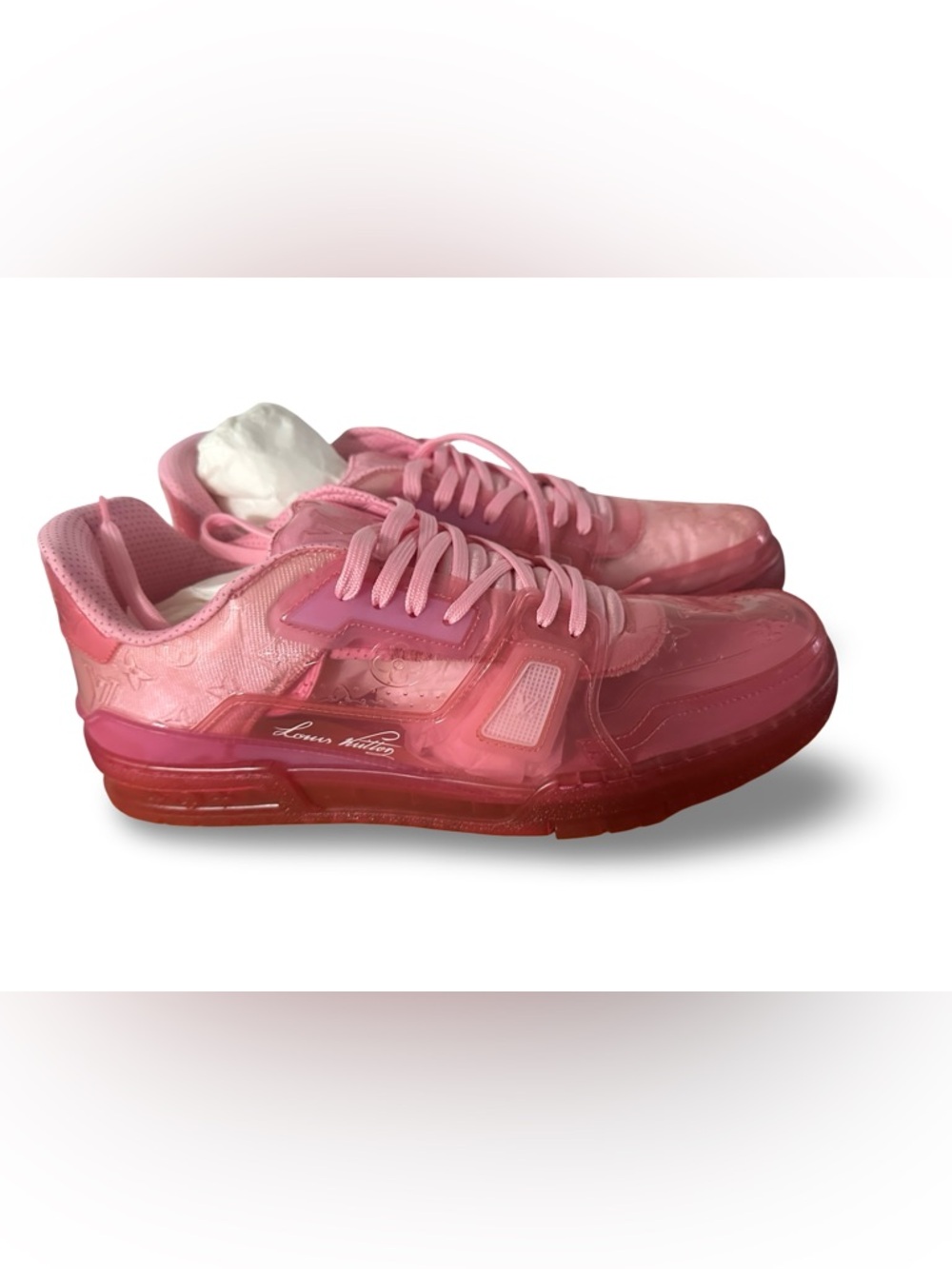 Virgil Abloh x Louis Vuitton pink sneakers. New. Size uk12 us13 - Picture 5 of 9
